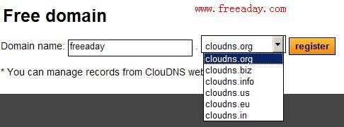 ClouDNS 免费二级域名和dns解析服务器