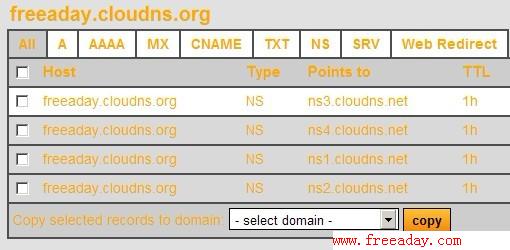 ClouDNS 免费二级域名和dns解析服务器