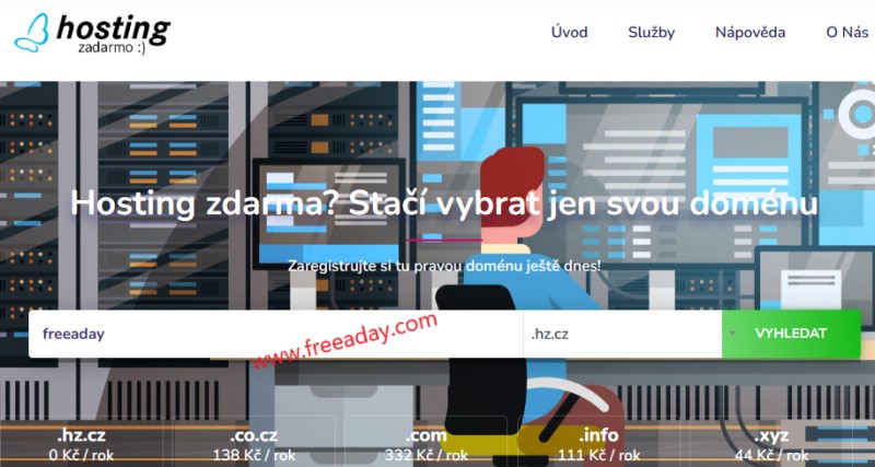 hz.cz 捷克免费1G主机，PHP无限流量附带二级域名