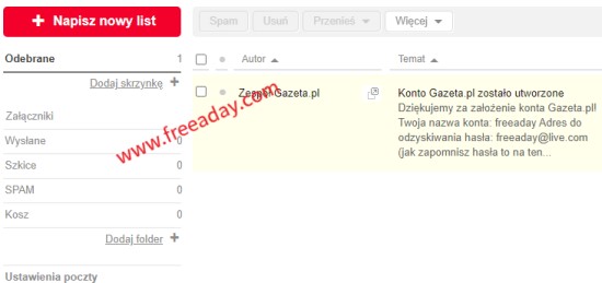 gazeta 波兰无限容量免费邮箱
