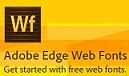 Edge Web Fonts Adobe推出免费网络字体库