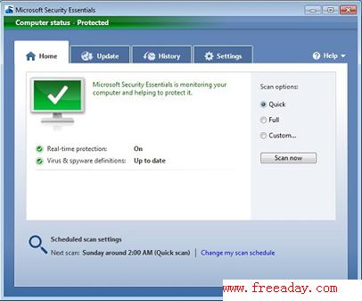 Microsoft Security Essentials （简称 MSE ） 微软免费安全软件