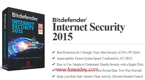 Bitdefender Internet Security 2015 免费领取半年激活码
