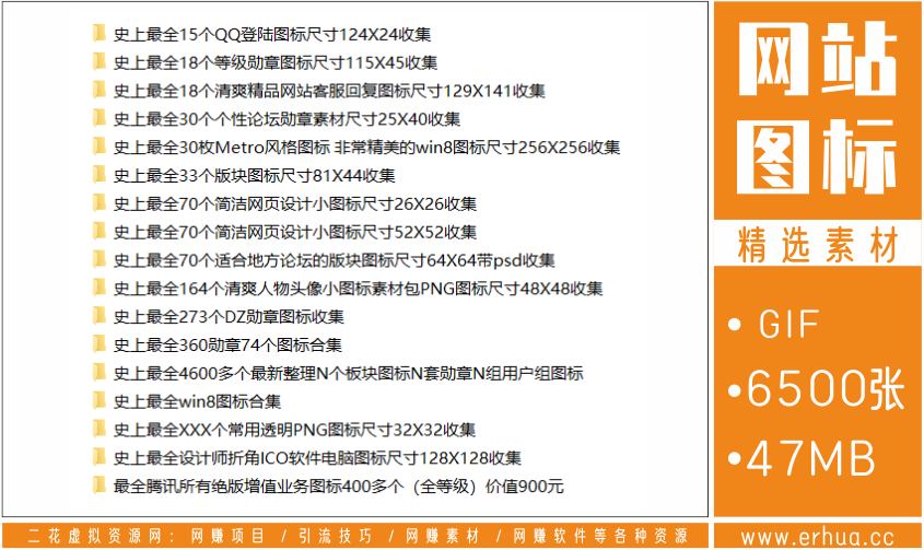 建站必备的6500多个板块图标 勋章 用户组图标等等