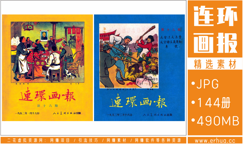 50年代经典老连环画报合集（1952年-1957年）144册