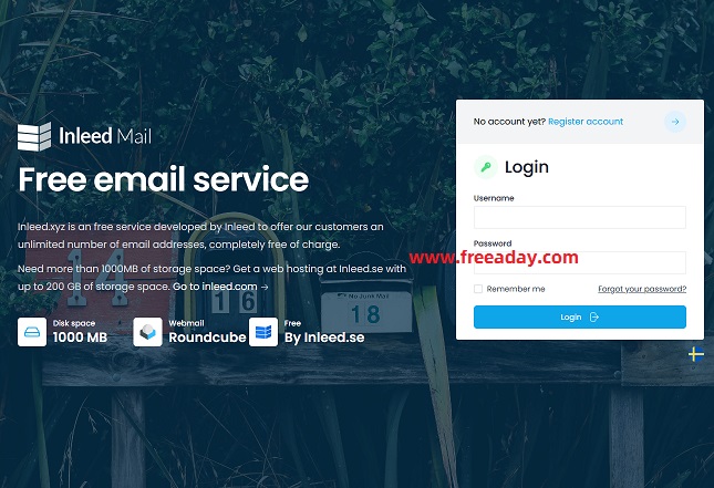 Inleed 免费的欧洲域名电子邮箱托管服务