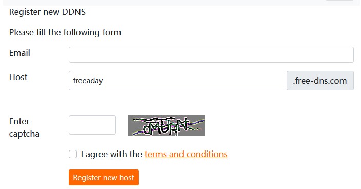free-ddns 免费二级域名，提供动态解析（DDNS） 服务