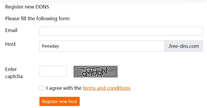 free-ddns 免费二级域名，提供动态解析（DDNS） 服务